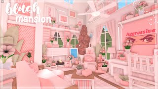 Blush Floral Home  Roblox Bloxburg Speed Build  ❁ [upl. by Adnomar826]