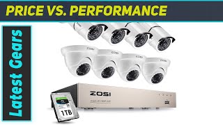 ZOSI 8CH 1080P Security Camera System with 1TB Hard Drive  Best Night Vision Surveillance [upl. by Pallaten]