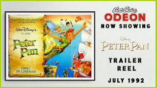 PETER PAN July 1992 ReRelease Odeon Cinema Trailer Reel  Home Cinema [upl. by Saihtam]