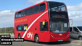 Transport for Cornwall ADL Enviro400 Cummins ISBe 67LVoith LX06 ECV 474 [upl. by Shela]