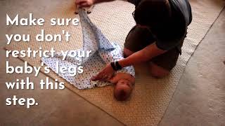 How to swaddle your baby modified DUDU swaddle [upl. by Akzseinga]