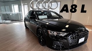 2024 Audi A8 L Mythos Black Metallic Flagship Full Size Luxury Sedan [upl. by Waligore]