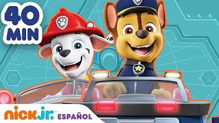 Paw Patrol Patrulla de cachorros  ¡40 MIN de rescates emocionantes  Nick Jr en Español [upl. by Torosian]