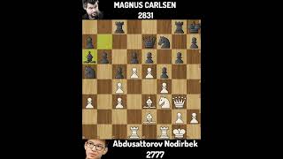 Magnus Carlsen vs Abdusattorov Nodirbek  Tata Steel Rapid Chess 2024 [upl. by Thora]