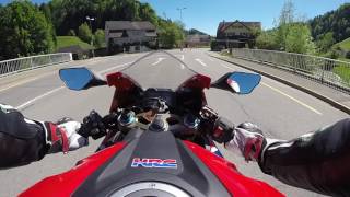 CBR 1000 RR RA SP 2017 quick ride amp walk around [upl. by Odlonyer]