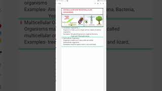 UNICELLULAR AND MULTICELLULAR ORGANISMS biology icsebiology icsetextbook educational shorts [upl. by Ohl]