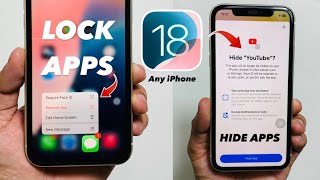 iOS 18 Official App Lock amp Hide Apps Feature  Lock amp Hide Apps with Face iD any iPhone [upl. by Onitnatsnoc]