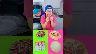 Lego cake vs spicy drinks ice cream challenge🍨 lego funny shorts by Ethan Funny Family [upl. by Neelhtac]