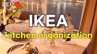 IKEA kitchen organization installation SHOWROOM shopping in korea vlog haul  KOREA VLOG FOOD [upl. by Lehcear]