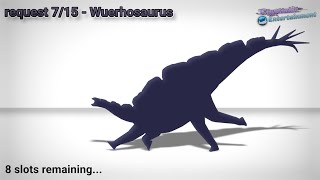 • REQUEST 715  Wuerhosaurus  Sticknodes Animation • [upl. by Alben]