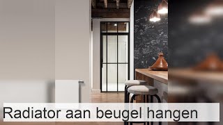 Beugel voor stalen gietijzeren bimetalen en aluminium radiatoren hoe ophangen [upl. by Durer]