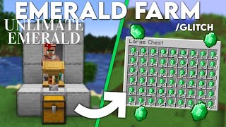 Minecraft INFINITE Emerald Farm  1204 Emerald Farm Tutorial [upl. by Oniratac]