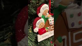 Personalized Making Gingerbread House  3 Christmas Ornament [upl. by Eel]