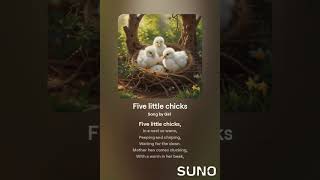 Five little chicksSearch little chicks song English Nursery rhymeslittle chicks Super song [upl. by Ddej]