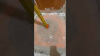 Curbless shower pan leak test how to schluter kirdi pan membrane [upl. by Amirak]