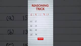 Reasoning tips and tricks  Important reasoning questions for competitive exams [upl. by Karie]