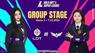 LOT vs DXG • Game 1 Bo3  Group Stage  WSL Winter 2024 [upl. by Atteuqahc]