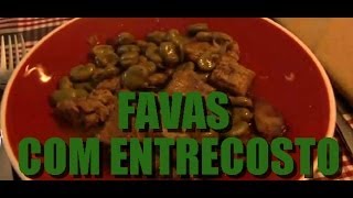 Receita de Favas com Entrecosto [upl. by Kath]