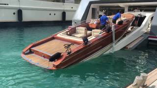 Onboard a Superyacht Recovering Tenders James Bond style [upl. by Robertson]