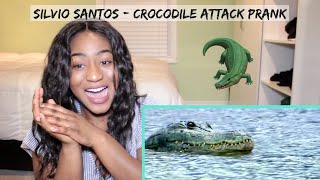 HILARIOUS Silvio Santos Prank  Crocodile Attack Prank  REACTION [upl. by Zednanreh590]