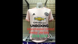 Unboxing Jersey Manchester United 201819 Away Pink [upl. by Jeffrey]