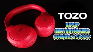 BEST Headphones Under 50 TOZO HT2 ANC Wireless Headphones Review [upl. by Heber]