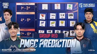 Group Red Prediction  2024 PUBG MOBILE GLOBAL CHAMPIONSHIP [upl. by Edalb]