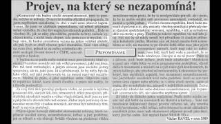 Václav Havel  Velká sametová lež Projev na který se nezapomíná 1989 [upl. by Dyun]