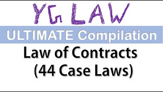 Contract Law Important Cases  In Hindi [upl. by Ahsinawt]