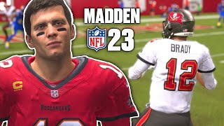 Tom Brady is INSANE Madden 23 Gameplay [upl. by Ecinnaj]