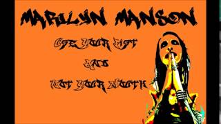 Marilyn Manson Use Your Fist Not Your Mouth Instrumental [upl. by Cosenza471]