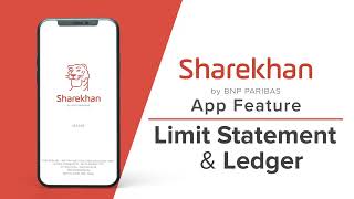 How to view the limit statement and ledger on the Sharekhan App  Sharekhan App Features [upl. by Thatcher]