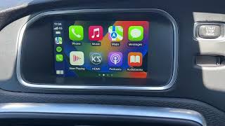 Volvo V40 Apple CarPlay and Android Auto [upl. by Czarra888]