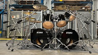 Tama Granstar restoration Dave Lombardo set up and play along [upl. by Meehan205]