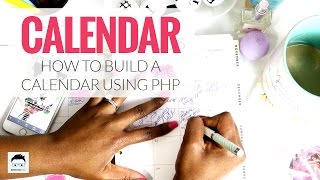 PHP Calendar Script Tutorial [upl. by Zetrauq]