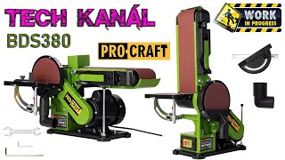 💥 Kombinovaná pásová a kotoučová bruska Procraft BDS380 🌲 [upl. by Brote]