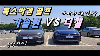 폭스바겐 골프 가솔린과 디젤 가격 옵션 차이가 생각보다… gti vs tdi 대놓고 비교 [upl. by Buine]