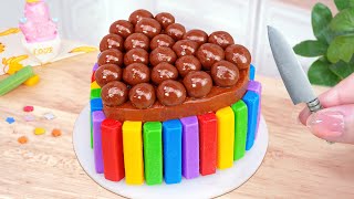 Rainbow KITKAT Cake🍓So Tasty Miniature KitKat CHOCOLATE Cake Recipe 🍫Best of Mini Cakes [upl. by Nonad390]