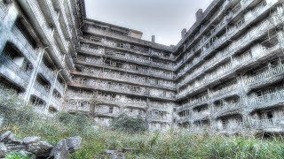 Abandoned Island Ghost Town  Gunkanjima Battlefield Hashima Island Japan [upl. by Nwahsak]