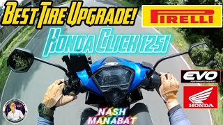 Best Tire Upgrade For Honda Click 125i V2  Big Tire Pirelli Angel Scooter For Best Performance [upl. by Rita]