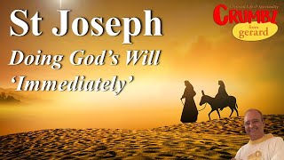 St Joseph  Doing God’s Will “Immediately”  3 Minute Reflections [upl. by Schertz]