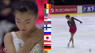 Alina Zagitova Vs Kaori Sakamoto Helsinki FS 2018  Алина Загитова vs 坂本花織 [upl. by Moazami270]