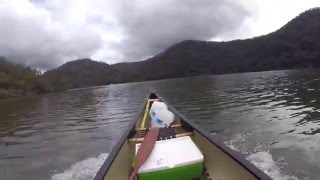 TESTED  Power Canoe With 2hp Outboard Motor [upl. by Atiz]