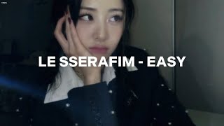 le sserafim  easy easy lyrics [upl. by Keyes89]