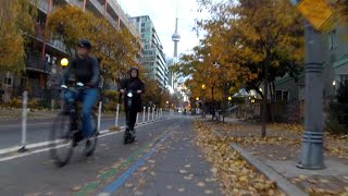 ASMR Riding Bike along Leaf Strewn Trail  TPOV 353 [upl. by Adanama540]