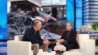 Ellen Meets Montecito Mudslide Hero Augie Johnson [upl. by Nerw70]