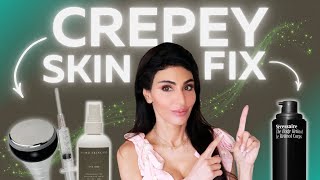 How To Fix CREPEY SKIN  Dermatologist Tips [upl. by Farleigh]