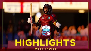 Highlights  West Indies v England  Hope Hits Spectacular GameWinning Hundred  1st CG United ODI [upl. by Euqinu43]