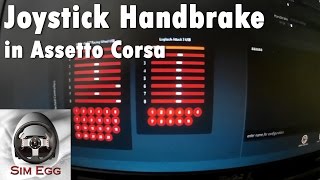 How to setup Logitech Joystick as Handbrake in Assetto Corsa [upl. by Elleirb556]