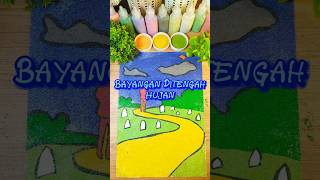 Bayangan Ditengah Hujan Mewarnai Gambar Dengan Pasir Sambil Bercerita sandpainting horrorstory [upl. by Sarad]